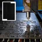4 Pack Black Anodized Aluminum Sheet 6 x 12 x 1/25 Inch, 5052 Aluminum Sheet, 1mm Thickness Aluminum Plate Covered with Protective Film for Industry Crafting