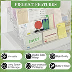 5 Tier Greeting Card Display Rack, Clear Acrylic Sticker Display Stand for Vendors Retail Display Photo Stand for Counter Tabletop Display Supplies