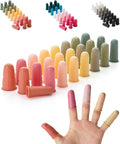 Mr. Pen- Hot Glue Gun Finger Protectors, 24 pcs, Vintage Colors Silicone Finger Protectors, Rubber Fingers Tips, Rubber Finger Covers, Rubber Finger Tips Protector, Finger Grip, Finger Rubber Tips