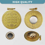 Magnetic Needle Minder Magnet Embroidery Accessories and Supplies Embroidery Needle Holder Cross Stitch Holder Needlework Supplies (Cardinal) (Gold)