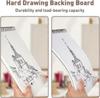 Umriox Small Sketchbook 5.5"x8.5", 3-Pack Sketch Pad (100 Sheets Each), Top Spiral Bound Sketchbook, Acid-Free Drawing Paper, Art Drawing Pad for Kids, Beginners and Students