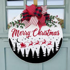 Christmas Stencils for Door Mats 12” Christmas Stencils for Crafts Reusable Christmas Stencil Holiday Drawing Templates for Painting on Wood Doormat Fabrics Decor