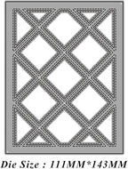 Mvchifay Cutting Dies for Card Making Metal Die-Cuts Scrapbooking Tool Hollow Frame DIY Craft Punch Template Embossing for Paper Album Decor (Diamond Frame-14.3x11.1cm)
