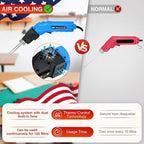 Hot Knife Foam Cutter Air Cooled 200W (4 Blades) Electric Hot Knife Styrofoam Cutter Foam Cutting Tool for EPP, EPS, XPS, EVA, EPE, PU, KT Board, Sponge