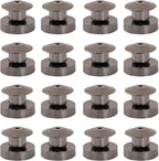 16 Pcs Magnetic Pin Backs - 10mm Locking Converters for Enamel Pins, Secure Lapel Pin Backing Replacement with Metal Clasps