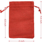 Palmhomee Pack of 20 Burlap Gift Bags with Drawstring Linen Jewelry Pouches Wedding Hessian Jute Bags for Birthday Treat Pouches Party Wedding Favors Gift(4x5.6 Inch, Mixed Colors)
