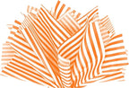 Flexicore Packaging Orange Pin Stripe Print Gift Wrap Tissue Paper Size: 15 Inch X 20 Inch | Count: 100 Sheets | Color: Orange Pin Stripe