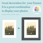 MBC Mat Board Center, 5 Pack 8.5X11 for 6X8 White Picture Mats Frame Mattes, Bevel Cut, Acid Free, 4-Ply Thickness