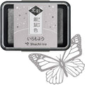IROMOYO KOSAI Stamp PAD, Traditional, Shimmering Japanese Ink Colour, Oil-Based Ink pad - Grey