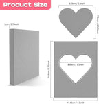 BAOFALI 15 Pcs Large Stamping Foam Grey Moldable Heart Foam Stamps Plastic Dry Foam Stamp Pad Cut and Dry Foam Stamping Foam Block for Sculpture, Modeling, DIY Arts and Handicrafts Projects