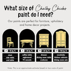 Chalky Chicks All-in-One Chalk Paint for Furniture or Cabinet - 8 Fl Oz - Matte Finish Tuscany (Yellow) for Metal, Wood Furniture Paint - No Sanding All-in-One for Home Decor & Crafts, USA Made
