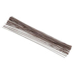 PATIKIL 18 Gauge 16" Floral Stem Wire, 100 Pcs Paper Wrapped Iron Artificial Flower Stem Accessories for DIY Bouquet Stem and Craft Decoration, Brown