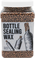 Blended Waxes, Inc. Bottle Sealing Wax, Pastille Wax Seal Beads For Wine, Beer, and Liquor Bottle Sealing, Seals Between 25-30 Bottles, 1 lb, Copper