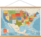WITCOLOR 36 Inch Wide Magnetic Frames, Strong Magnet, Wood Poster Hanger for Diamond Painting, Maps, Pictures, Prints, Scrolls, Canvas Artwork, Movie Poster, Bedroom, Office
