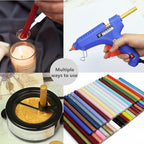 Pearl Purple Wax Sealing Sticks - 10pcs for Glue Gun and Seal Stamp, Melting Wax for 0.43'' Glue Gun