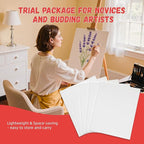 Simetufy 12 x 16 inch 5 Pack Painting Canvas Boards- Gesso Primed Acid-Free 100% Cotton Large Canvas Panels for Acrylics Oil Watercolor Tempera Paints