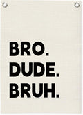 Boys Room Decor,Playroom Wall Decor, Bro Dude Bruh Wall Hanging Pennant Flag Banner Decor for Nursery Classroom Playroom Kids Room, Playroom Essentials
