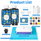 Bsrezn 200g UV Resin Kit with Upgraded Light 18 Beads, Crystal Clear Solar Activated UV Epoxy Resin for Jewelry Making (100g x 2)