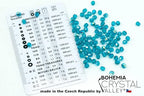 100pcs Faceted Fire Polished Pressed Czech Glass Beads 4mm (0.16in), Aqua Blue AB 60150-27801