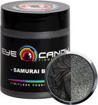 Eye Candy Pigments Premium Black Mica Powder - Samurai Black (25gr) - for Epoxy, Resin, Soap, Paint, Woodworking, Acrylic Pouring, Bath Bombs, Fishing Lures - DIY Arts and Crafts Additive