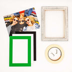 6x8 Mat for 8x10 Frame - Precut Mat Board Acid-Free Show Kit with Backing Board, and Clear Bags Bright Green 6x8 Photo Matte Made to Fit a 8x10 Picture Frame Matboard for Framing, Pack of 1 Mat