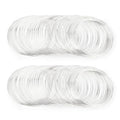200 Loops Memory Steel Wire for Jewelry Making Supplies, 0.6mm Bangle Bracelet Wire Memory Beading Wire for Art Creation Necklace DIY Crafts Making (Silver)