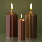 2 Pack Stripe Cylinder Pillar Spiral Candle Resin Mold - Resin Casting Silicone Molds for Home Decor & Candle Making Wave Spiral Mold