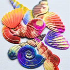 Mvchifay Cutting Dies for Card Making Metal Die-Cuts Scrapbooking Tool Hollow Frame DIY Craft Punch Template Embossing for Paper Album Decor (6-Shell Conch 11.1x9.7cm)