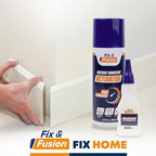 FIX & FUSION Ca Super Glue (1.77 Oz) with Activator Spray (6.76 Fl Oz) Set, Fast Adhesive/Cyanoacrylate Glue & Instant Activator for Woodworking, Plastic, Rubber, Granite, DIY & Industrial, (1 Pack)