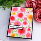 BAOFALI 3D Embossing Folder for Card Making,Floral Pattern Clear Plastic Texture Fades Embossing Folder Template for Scrapbooking Cardstock Album DIY Decoration Paper Crafting 6.3x4.5inch