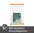 WITCOLOR 11x14 11x17 11x22 Poster Frames, Magnetic Light Wood Wooden Frame Hanger for Photo Picture Canvas Artwork Art Print Wall Hanging (1 Pack, 11", Teak Wood)