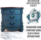 Daydream Apothecary Premium Chalk Style Paint for Furniture, Home Décor, Wood, DIY Interior Projects, Quick Dry, No Prep or Prime Needed, Matte Gray Blue - 8oz