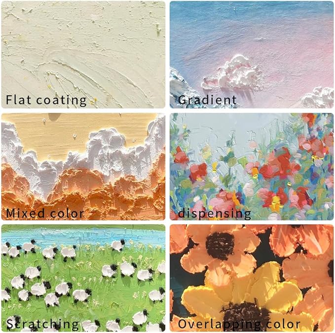 Mifuner Soft Oil Pastels Set (12 Sticks,2 Colors),Colors Heavy Oil Pastels Vibrant and Creamy,Pastel Art Supplies for Artists,Gallery Oil Painting Stick,Adult Art Drawing White and Black