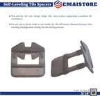 Tile Leveling System (3/16 Inch) – 2000 Tile Spacers – Compatible with Most Wedges for Smooth, Seamless Floor & Wall Tile Installation – 5mm Ceramic & Stone Spacers