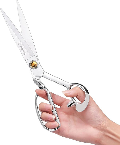 10" Sewing Scissors,Heavy Duty Tailor Scissors Shears for Fabric,Leather,Raw Materials,Dressingmaking,Altering-Professional Upholstery Shears for Dressmakers Students Office Crafting
