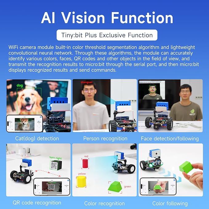 Yahboom Micro:bit Start Robot Kit with ESP32 Camera HD Video App Control for 8+ DIY Programmable STEM Education Toy Car with Tutorial Super Cost-Effective (with v2)