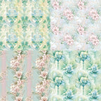 Vintage Green Floral Scrapbook Paper Pad Color Patterned Paper 6×6,24 Sheets Single-Sided Flower Scrapbooking CardStock Papers Pad for Holiday Cardmaking DIY Origami Journaling.