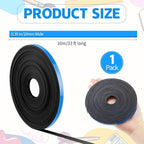 Magnetic Tape Roll Thin Strips, 0.39 Inch x 33 Feet Magnetic Board Dividers Whiteboard Graphic Decorative Tape Marking Line for Classroom Office Art Accessories(Blue)