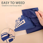 RENLITONG Navy Blue Iron on Vinyl 12Inch by 20ft Roll HTV Heat Transfer Vinyl for T-Shirt HTV Rolls for All Cutter Machine - Easy to Cut & Weed for Heat Transfer Design