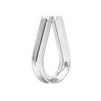 Heavy Duty Stainless Steel Thimbles for 5/32” Cables, T316 Marine Grade – Lot of 10