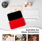 Large Stamp Pad - 3.50"x 6.25", Magnetic Lid, Premium Quality Felt Stamp Pad (Red)
