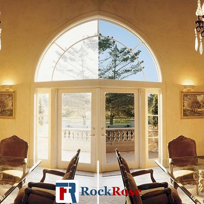 RockRose UV 99% VLT 20% Security and Safety 4 Mil Charcoal Window Film Shatterproof Anti Shatter Tempered Glass Film for Home and Office Windows (VLT 20%, 36 in x 10 FT)