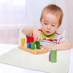 MEYOR Montessori Accessories Handmade Rug Children Playing Mat 15.7"x23.6" Classroom Working Rug (Small)