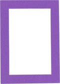 Poster Palooza 8.5x11 Mat Bevel Cut for 7x9 Photos - Acid Free Purple Precut Matboard - For Pictures, Photos, Framing - 4-ply Thickness
