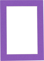 Poster Palooza 8.5x11 Mat Bevel Cut for 7x9 Photos - Acid Free Purple Precut Matboard - For Pictures, Photos, Framing - 4-ply Thickness