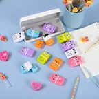 24 Pcs Cute Eraser for Pencils Cute Animals Eraser with Cover and Clean up Roller Kawaii Erasers for Kids Fun Erasers Back to School Supplies Kid Party Favors Gift