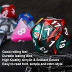 QMAY Mystery Dice Box - 7PCS DND Dice Set, Random Dice Patterns, 1Surprise Boxes, Polyhedral Dice with Dice Display Tube, D&D Gifts Box for Dungeons and Dragons, RPG, MTG,Role Playing Table Game