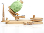 Wooden Yarn Winder with Swift – Manual Yarn Ball Winding Tool for Knitting and Crocheting (ONLY Winder Beechwood)
