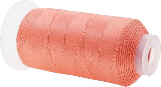 Mandala Crafts Blush Heavy Duty Thread - 1500 Yds Tex 90 for Sewing, Drapery, Jeans, Leather, Hair, Bonded Polyester Outdoor Marine Upholstery Threads