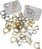 Hilsayum Cat Stitch Markers Cute Stitch Markers Metal Stitch Marker for Crocheting